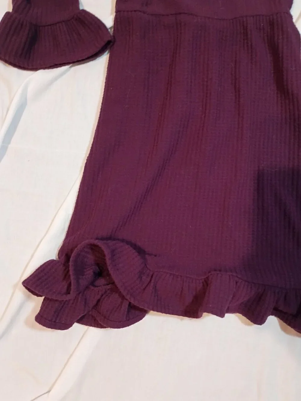 Rare Editions/Dress/Girls 6X/Purple/Sequin Owl Ruffle Sleeve Woodlandcore Sparkl - Picture 5 of 9